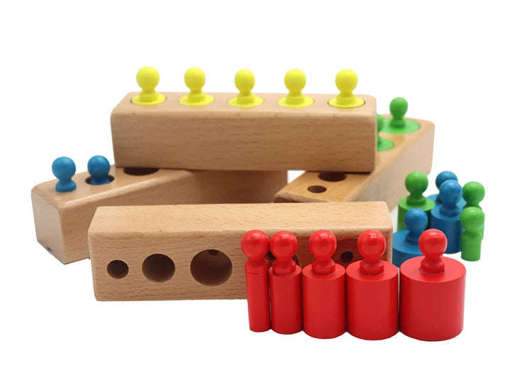 Jeux d'aprentissage Montessori cylindre