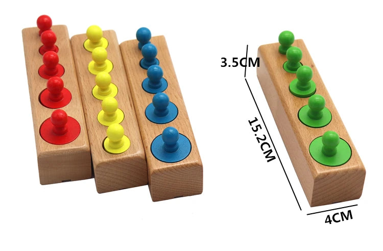 Jeux d'aprentissage Montessori cylindre