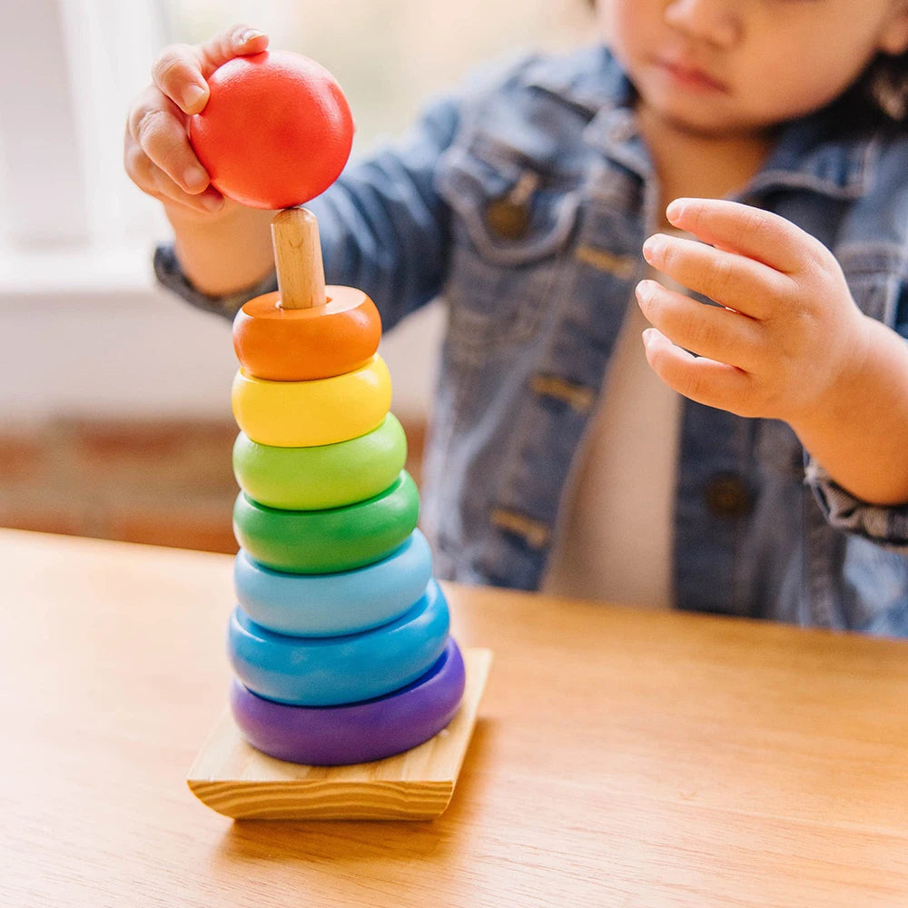 Tour d'anneaux à empiler Montessori