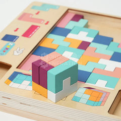 Tetris en bois Montessori